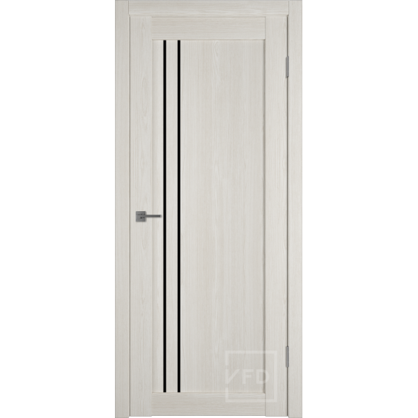 Межкомнатная дверь VFD Atum Pro 33 Artic Oak Black Gloss со стеклом Серия Atum Pro
