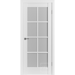 Межкомнатная дверь VFD ER1 Ice White Cloud со стеклом Серия Emalex Межкомнатная дверь VFD ER1 Ice White Cloud со стеклом Серия Emalex