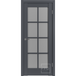 Межкомнатная дверь VFD ER1 Onyx Dark Cloud со стеклом Серия Emalex Межкомнатная дверь VFD ER1 Onyx Dark Cloud со стеклом Серия Emalex
