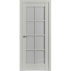 Межкомнатная дверь VFD ER1 Taupe White Cloud со стеклом Серия Emalex Межкомнатная дверь VFD ER1 Taupe White Cloud со стеклом Серия Emalex