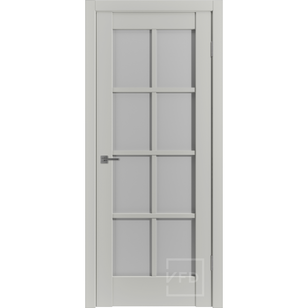 Межкомнатная дверь VFD ER1 Taupe White Cloud со стеклом Серия Emalex