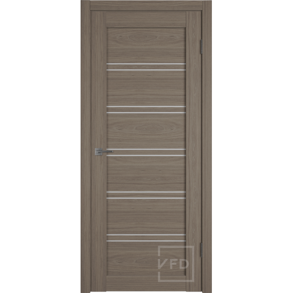 Межкомнатная дверь VFD Atum Pro 28 Brun Oak White Cloud со стеклом Серия Atum Pro