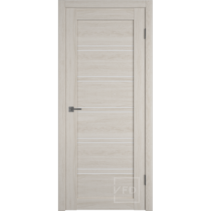 Межкомнатная дверь VFD Atum Pro 28  Scansom Oak  White Cloud со стеклом Серия Atum Pro