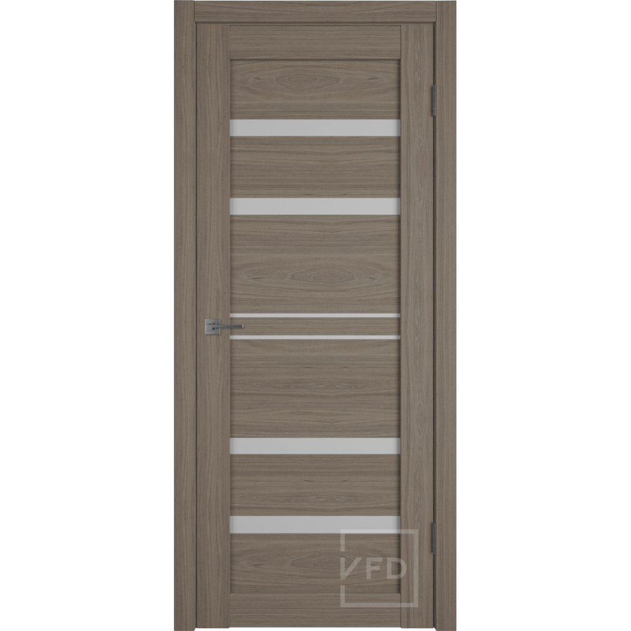 Межкомнатная дверь VFD Atum Pro 26  Brun Oak  White Cloud со стеклом Серия Atum Pro