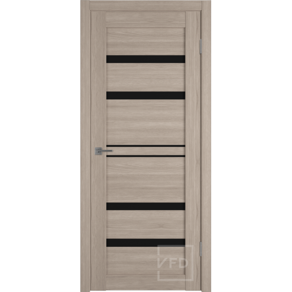 Межкомнатная дверь VFD Atum Pro 26 Red Oak Black Gloss со стеклом Серия Atum Pro