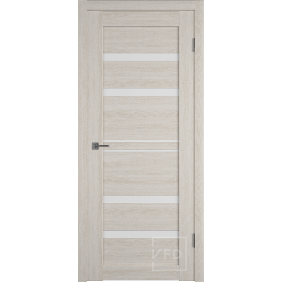 Межкомнатная дверь VFD Atum Pro 26  Scansom Oak  White Cloud со стеклом Серия Atum Pro