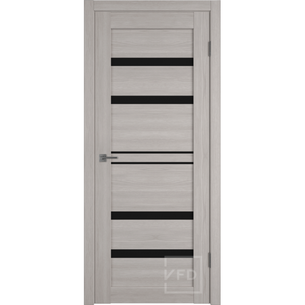 Межкомнатная дверь VFD Atum Pro 26 Stone Oak Black Gloss со стеклом Серия Atum Pro