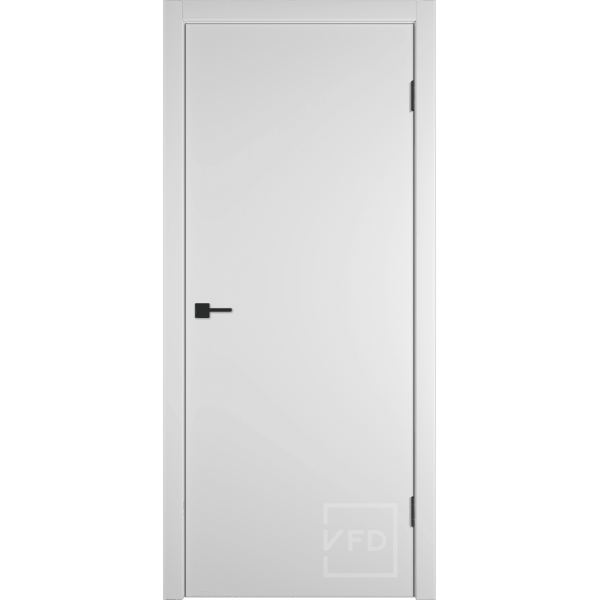 Межкомнатная дверь VFD Basic Ice ABS Black глухая без стекла Серия Basic Emalex