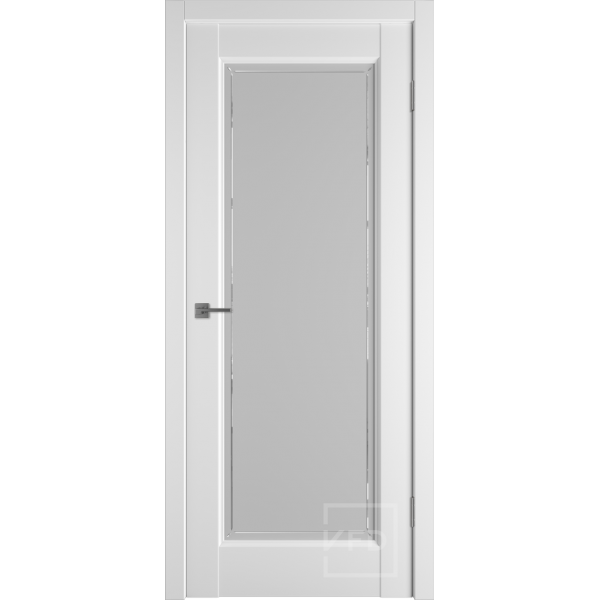 Межкомнатная дверь VFD Elegant 1 Ice Crystal Cloud со стеклом Серия Emalex