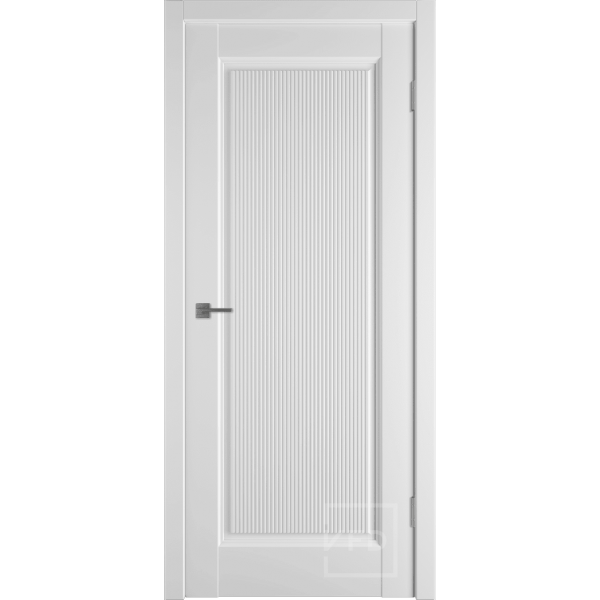 Межкомнатная дверь VFD Elegant 1VR Ice со стеклом Серия Emalex