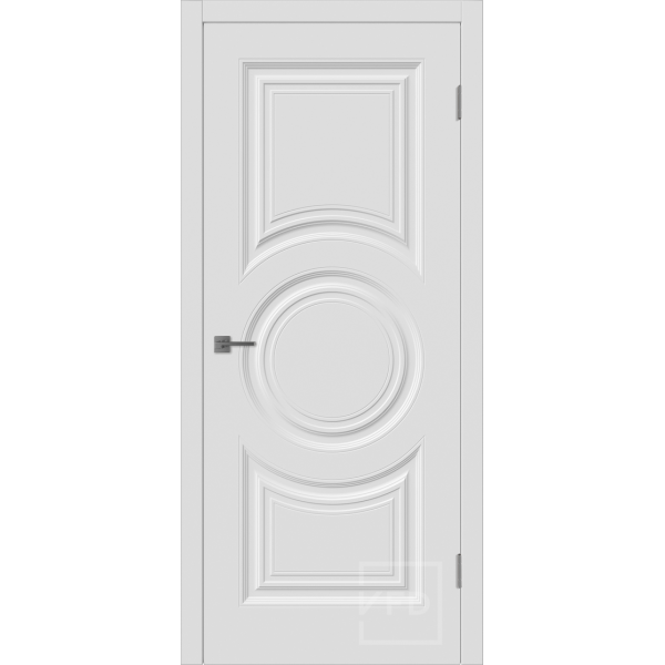 Межкомнатная дверь VFD Fenix Rondo Polar глухая без стекла Серия Skinel