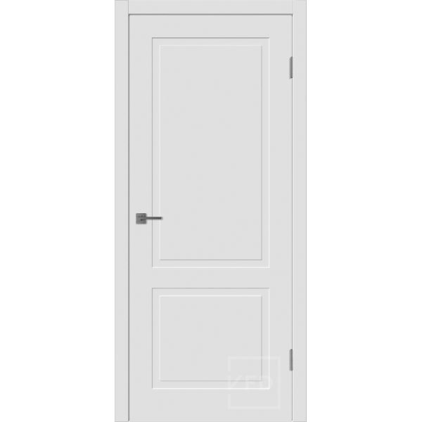 Межкомнатная дверь VFD Flat 2 Polar глухая без стекла Серия Skinel