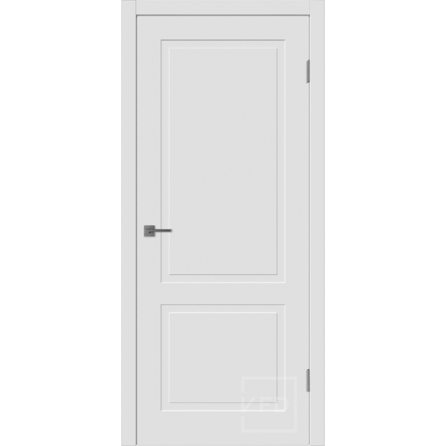 Межкомнатная дверь VFD Flat 2  Polar глухая без стекла Серия Skinel