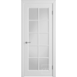 Межкомнатная дверь VFD Glanta Polar White Cloud со стеклом Серия Stockholm Classic Межкомнатная дверь VFD Glanta Polar White Cloud со стеклом Серия Stockholm Classic