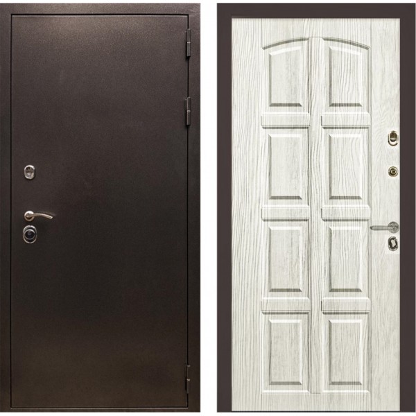 Входная дверь металлическая Термо сосна белая ТЕРМОРАЗРЫВ